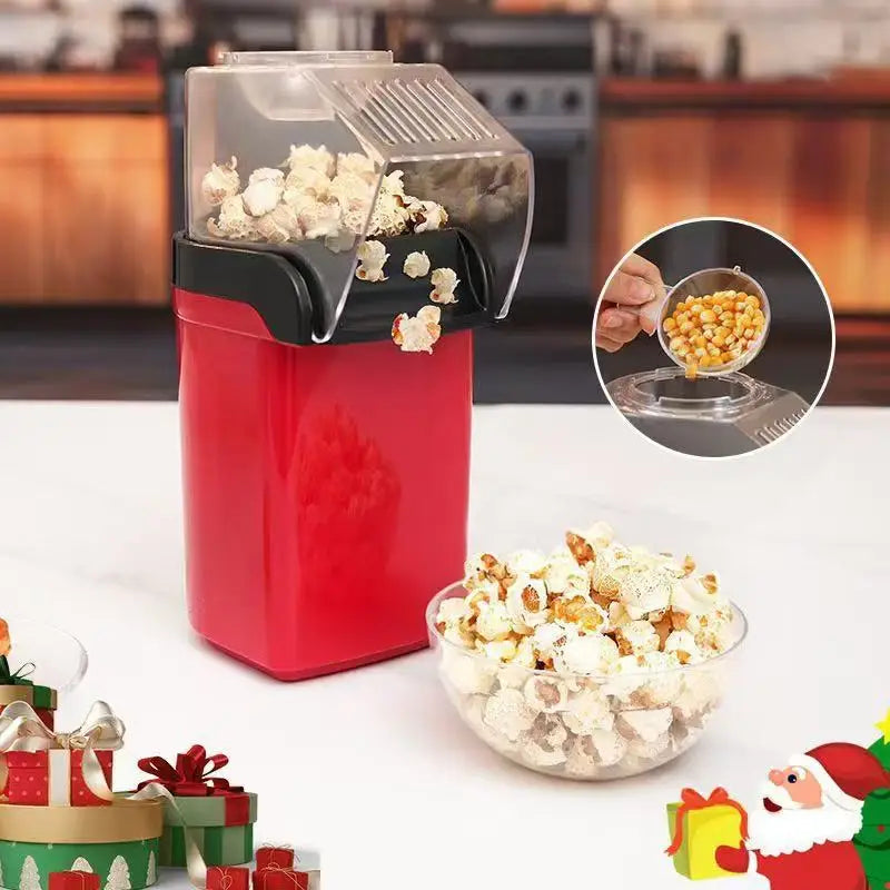 Household Popcorn Maker Air-Blowing Oil-Free Sugar-Free 1200W Electric Small Size Popcorn Machine 110V and 220V