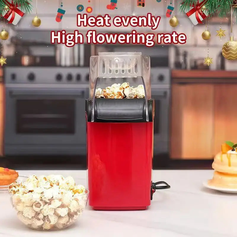 Household Popcorn Maker Air-Blowing Oil-Free Sugar-Free 1200W Electric Small Size Popcorn Machine 110V and 220V