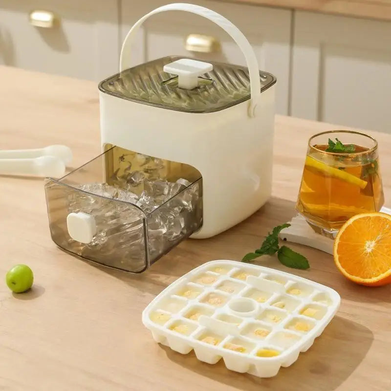 Hot!Food Grade 48 Grid Double Layer Ice Cube Tray Reusable Leak Proof Ice Mold for Home Bar Cocktail Use