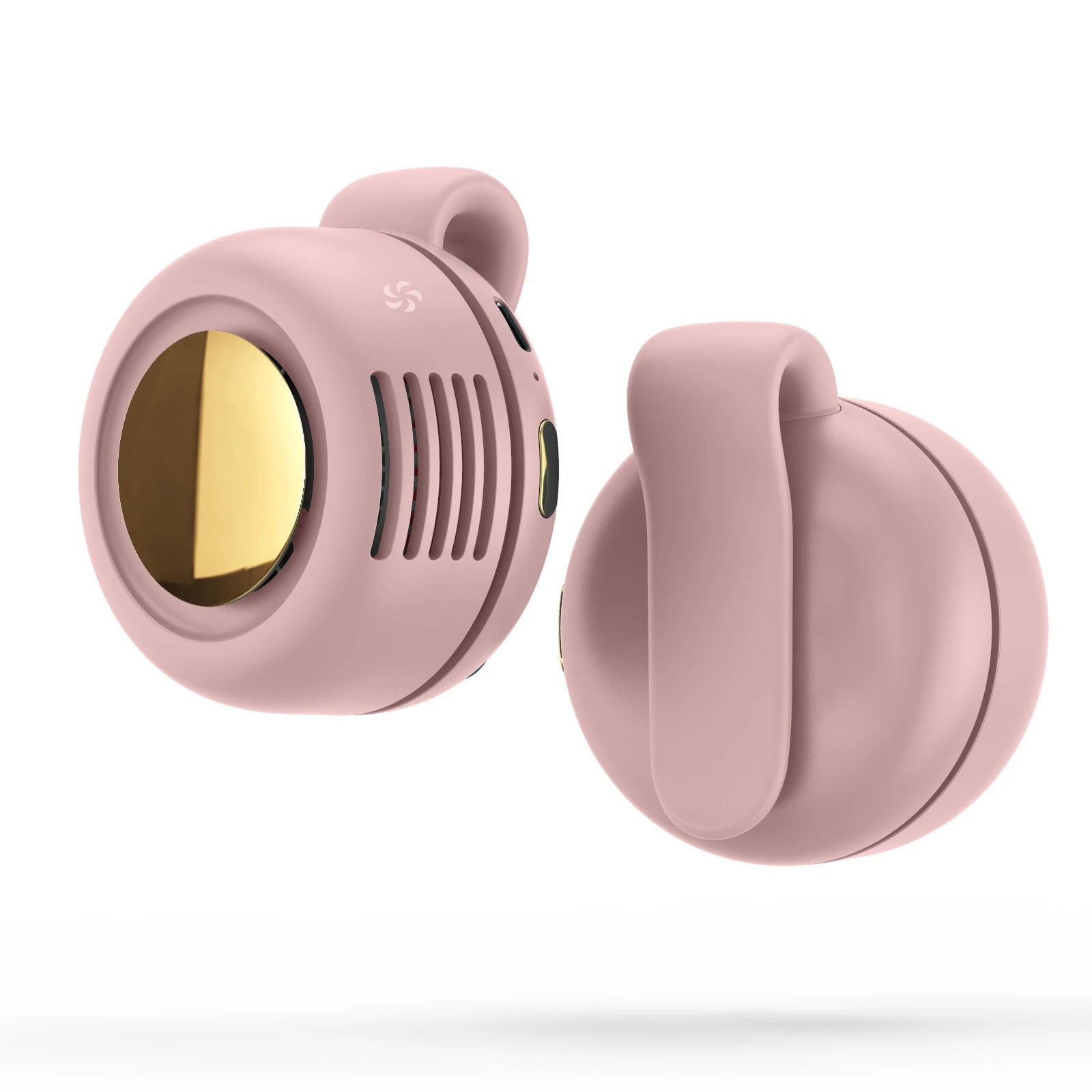 Mini Clip on Fan Portable Wearable Bladeless Fan Rechargeable 360° Rotatable 3-Speed Silent Electric Fans Hands-Free Cooling Fan